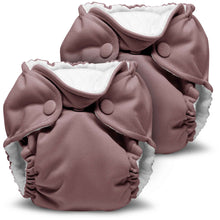 Load image into Gallery viewer, Thistle Mauve Lil Joey Newborn and Preemie AIO Cloth Diaper by Kanga Care Rumparooz - 2 pk