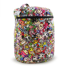 Load image into Gallery viewer, Kanga Care Wet Bag for cloth diapers in print tokiJoy tokidoki cartoon character print, featuring a black zipper and black trim, photographed on a clean white background.