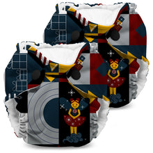 Load image into Gallery viewer, Kanga Care Lil Joey All-in-one Newborn Cloth Diaper in geometric Nutcracker print Hans