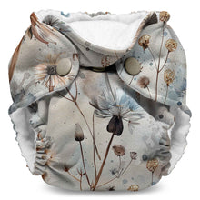 Load image into Gallery viewer, Wishwood Dandelion Print Collection for Lil Joey AIO Newborn and Preemie Cloth Diapers by Kanga Care
