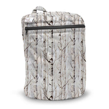 Load image into Gallery viewer, Kanga Care Wet Bag for cloth diapers in Christmas print called Aspenglow with aspen trees during fall on a white background