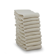 Load image into Gallery viewer, Stack of 10 Hemp Fleece cloth diaper soaker pads