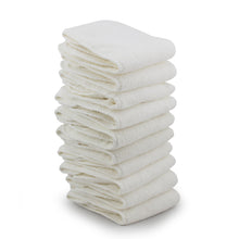 Load image into Gallery viewer, Stack of 10 microfiber cloth diaper soaker pad