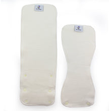 Load image into Gallery viewer, 2 piece Bamboo Fleece cloth diaper soaker pads