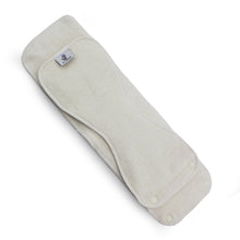 Load image into Gallery viewer, 2 piece Hemp Fleece cloth diaper soaker pad with the one size and newborn inserts stacked together