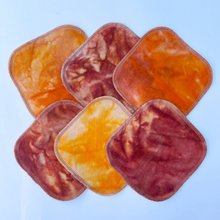 Load image into Gallery viewer, Rainbow Waters Tie Dye Organic Bamboo Wipes - Desert Sunrise :: 6 pack