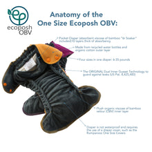 Load image into Gallery viewer, Anatomy of the One Size Ecoposh OBV