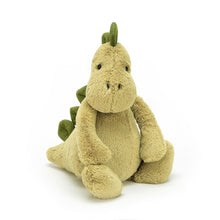 Load image into Gallery viewer, Jellycat Bashful Dino seated front view