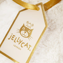 Load image into Gallery viewer, Jellycat Luxe Bunny Luna close up gold tag