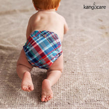 Load image into Gallery viewer, Kanga Care Rumparooz One Size Cloth Pocket Diaper in Billy on a baby crawling across the floor away from the camera