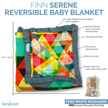 Load image into Gallery viewer, Anatomy of the Serene Reversible Blanket