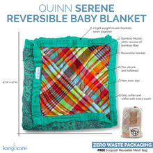 Load image into Gallery viewer, Anatomy of the Serene Reversible Blanket