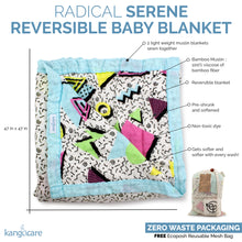 Load image into Gallery viewer, Anatomy of the Serene Reversible Blanket
