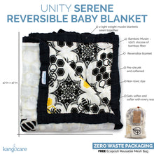 Load image into Gallery viewer, Anatomy of the Serene Reversible Blanket