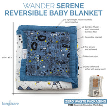 Load image into Gallery viewer, Anatomy of the Serene Reversible Blanket