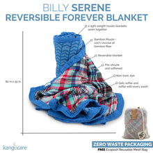 Load image into Gallery viewer, Anatomy of the Serene Reversible Blanket