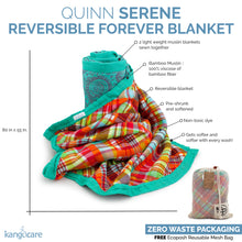 Load image into Gallery viewer, Anatomy of the Serene Reversible Blanket