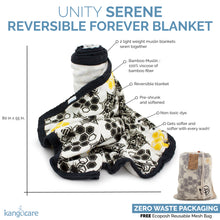 Load image into Gallery viewer, Anatomy of the Serene Reversible Blanket