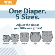 Load image into Gallery viewer, Rumparooz G3 One Size Pocket Cloth Diaper new features - 5 sizes BTP