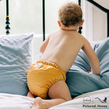 Load image into Gallery viewer, Baby in Honey Yellow Rumparooz G3 One Size Pocket Diaper