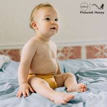 Load image into Gallery viewer, Baby in Honey Yellow Rumparooz G3 One Size Pocket Diaper