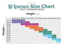 Load image into Gallery viewer, Lil Learnerz sizing chart