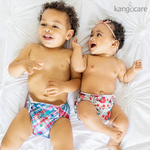 Load image into Gallery viewer, Lily and Billy Rumparooz One Size Pocket Cloth Diaper on two different sized babies