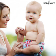 Load image into Gallery viewer, Rumparooz One Size Cloth Pocket Diaper Clyde on a baby sitting on his moms lap