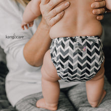 Load image into Gallery viewer, Kanga Care Rumparooz One Size Pocket Cloth Diaper in black and white print Zev