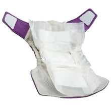 Load image into Gallery viewer, Example of bioliner laid within cloth diaper