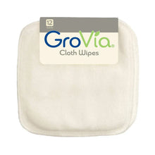 Load image into Gallery viewer, GroVvia cloth wipes packaging on a white background