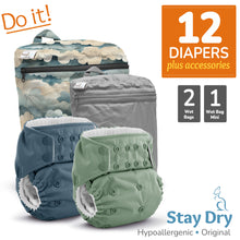 Load image into Gallery viewer, Kanga Care Rumparooz G3 Stay Dry Hypoallergenic Cloth Diaper Bundle with Wet Bags and Wet Bag Mini