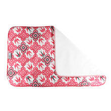 Load image into Gallery viewer, Kanga Care Changing Pad & Sheet Saver - Destiny (pink bird and floral print)