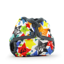 Load image into Gallery viewer, Dragons Fly (Castle trim) Rumparooz Newborn Cloth Diaper Cover - Snap