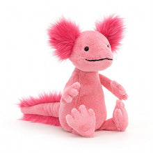 Load image into Gallery viewer, Jellycat Stuffed Axolotl seated front view
