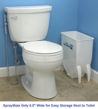 Load image into Gallery viewer, Splatter shield next to toilet