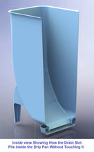 Load image into Gallery viewer, Splatter shield diagram, half view