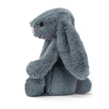 Load image into Gallery viewer, Jellycat Bashful Dusky Blue Bunny side view
