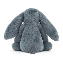 Load image into Gallery viewer, Jellycat Bashful Dusky Blue Bunny back view 
