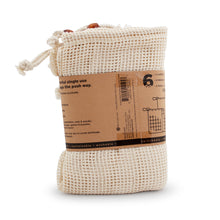 Load image into Gallery viewer, Cotton Mesh Produce Bag back view