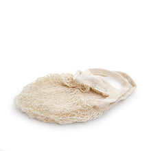 Load image into Gallery viewer, Ecoposh Short Handle Cotton Net Grocery Bag :: Natural