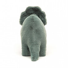Load image into Gallery viewer, Jellycat Fossilly Triceratops back view
