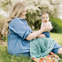 Load image into Gallery viewer, Mom and baby sitting in the grass with a Quinn blanket