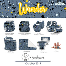 Load image into Gallery viewer, Kanga Care product line up in the Wander collection