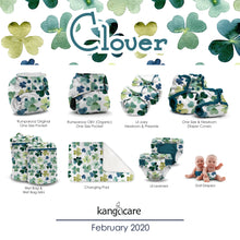 Load image into Gallery viewer, Kanga Care cloth diaper product collection line up for Clover print collection
