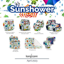 Load image into Gallery viewer, Kanga Care product line up in the Sunshower collection
