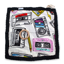 Load image into Gallery viewer, Mixtape blanket with teether detached 
