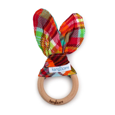 Quinn Bunny Ear Teething Ring - front view