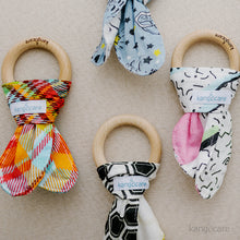 Load image into Gallery viewer, Bunny Ear Teething Ring prints