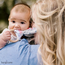 Load image into Gallery viewer, Baby with a Lily Bunny Ear Teething Ring
